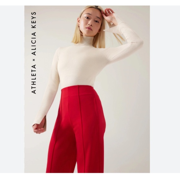 ATHELA X ALECIA KEYS Keys Limitless Pants Tropical Red Size 14 - Picture 3 of 16